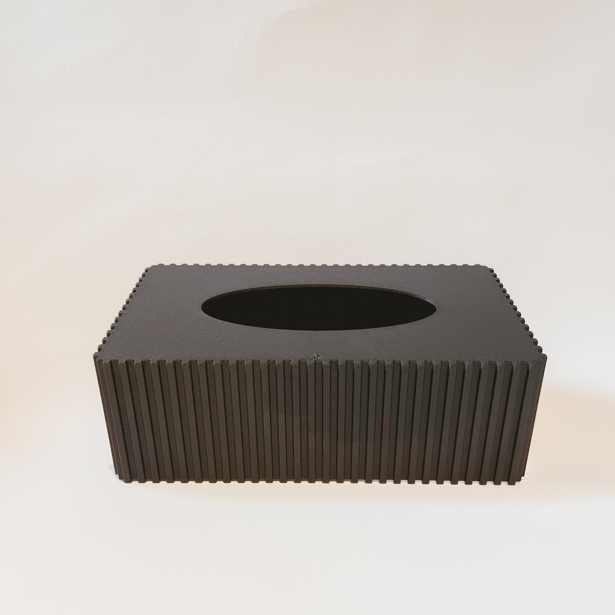 Couvre-Boîte Le Rayé Hauteur 2 plis Bois Noir Ébène
