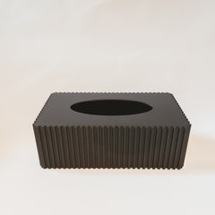 Couvre-Boîte Le Rayé Hauteur 2 plis Bois Noir Ébène
